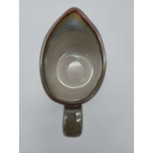 Sango Creamer Pitcher Stoneware Green Brown Glaze Pottery Nice - Picture 9 of 12